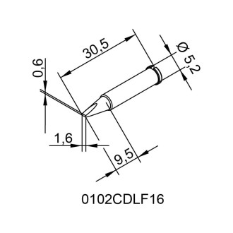 Паяльное жало Ersa 102CDLF16