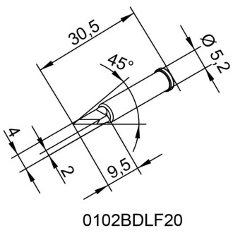 Паяльное жало Ersa 102BDLF20