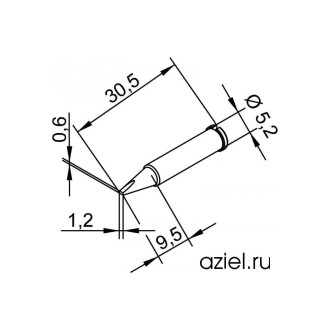 Паяльное жало Ersa 102CDLF12