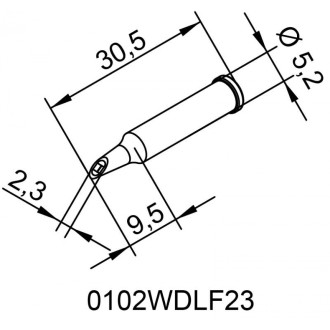 Паяльное жало Ersa 102WDLF23