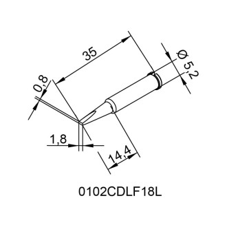 Паяльное жало Ersa 102CDLF18L