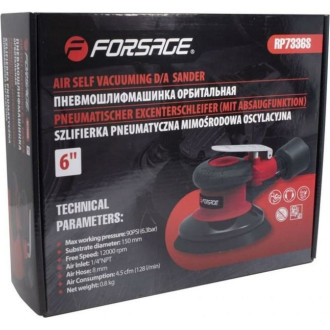 Пневмошлифовальная орбитальная машинка Forsage F-RP7336S 50343