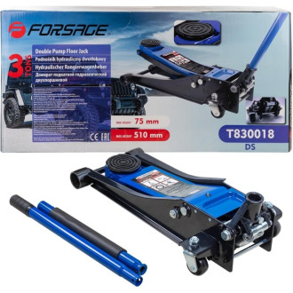 Низкопрофильный подкатной гидравлический домкрат Forsage F-T830018(DS)(47958)
