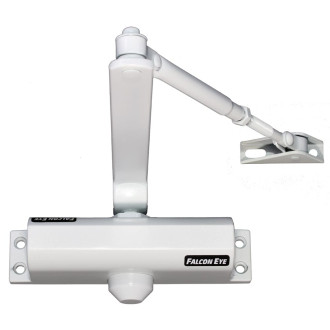 Доводчик на дверь весом 65-85кг Falcon Eye FE-B4W White