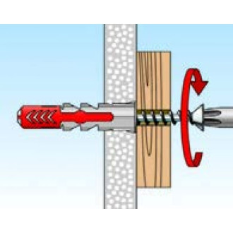 Дюбель с шурупом Fischer DUOPOWER 6X50 S (50 шт.)