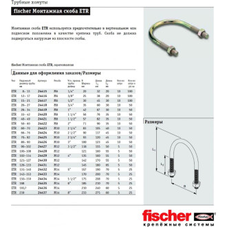 Монтажная скоба Fischer ETR 33-42