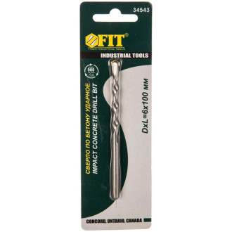 Победитовое ударное сверло по бетону FIT IT 34543