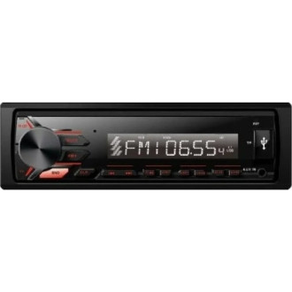Автомагнитола FIVE (1din/красная/Bluetooth/USB/AUX/SD/FM/4*50) F26R
