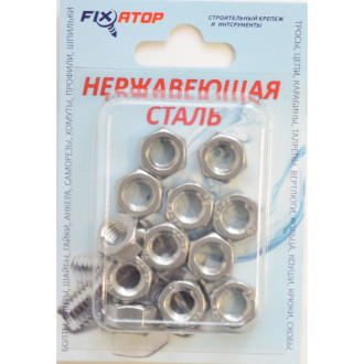 Гайка FIXATOP M8 DIN934 12 шт.