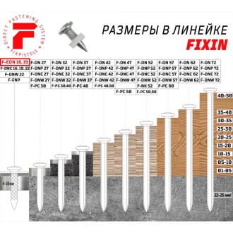 Гвоздь FIXPISTOLS F-EDN16 100 шт./уп.