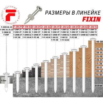 Гвоздь FIXPISTOLS F-DN47 100 шт.
