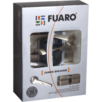 Цилиндровый врезной замок Fuaro SET F9013 SN/CP