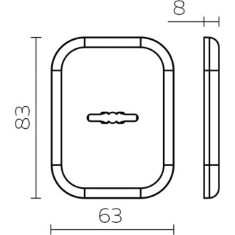 Декоративная накладка Fuaro ESC 486-S SQ XL CP-8