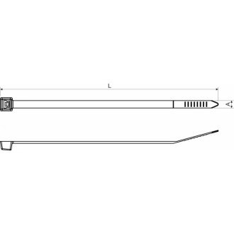 Хомут KOPOS 100X2.5_FA