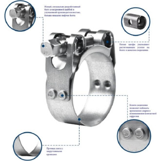 Силовой хомут KALE CLAMP GBS HD 104-112/25 W1 (1 шт.)