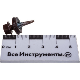 Кровельный саморез Kenner 5,5х19 RAL8017 тёмно-коричневый (300 шт.)