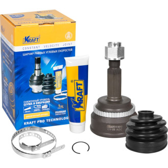Наружный шрус для а/м toyota camry/тойота камри 2.4 (01-06), rav 4/рав 4, 2.0 (00-05) abs KRAFT KT 059112