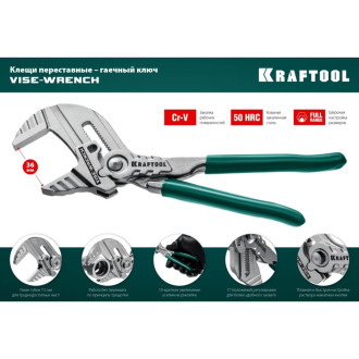 Переставные клещи KRAFTOOL 22063