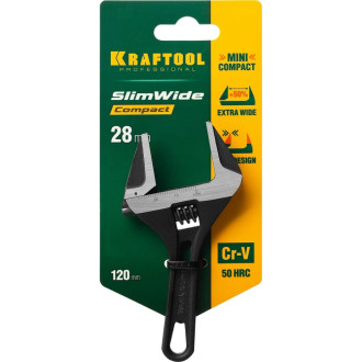 Разводной ключ KRAFTOOL SlimWide Compact