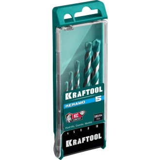 Набор сверл по керамограниту KRAFTOOL Keramo