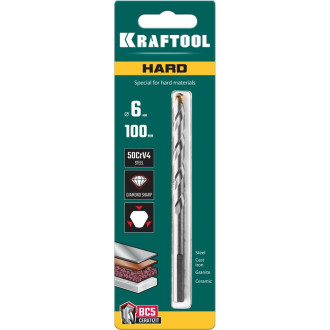 Специальное сверло по твердым материалам KRAFTOOL Hard