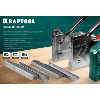 Плоские скобы для степлера KRAFTOOL 31787-19