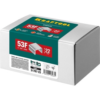 Плоские скобы для степлера KRAFTOOL тип 53F 22 мм 5000 шт.