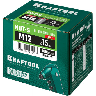 Резьбовые заклепки KRAFTOOL Nut-S М12 100 шт.