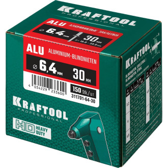Алюминиевые заклепки KRAFTOOL Alu Al5052 6.4х30 мм 150 шт.