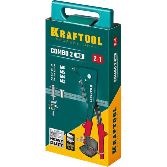 Комбинированный заклепочник KRAFTOOL Combo2-M6