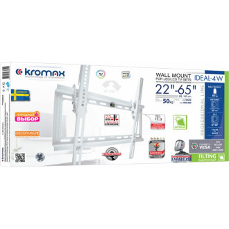 Tv кронштейн KROMAX IDEAL 4w white