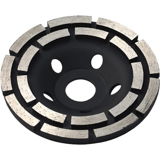 Зачистная двухрядная алмазная чашка KROTEC 3801021