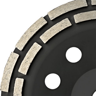 Зачистная двухрядная алмазная чашка KROTEC 3801024