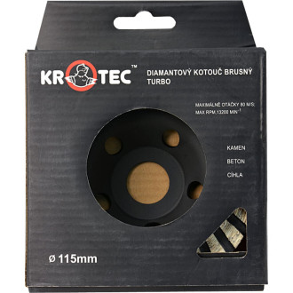 Зачистная турбо алмазная чашка KROTEC 3801029