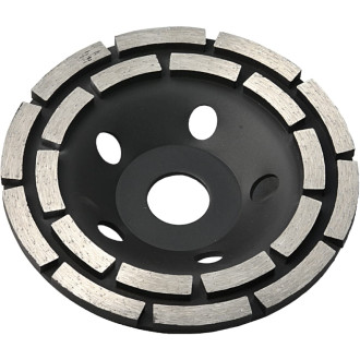 Зачистная двухрядная алмазная чашка KROTEC 5606022