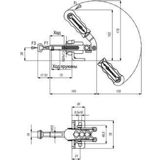 Механический плунжерный зажим KUKAMET 511-5-Y
