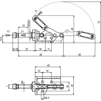 Механический плунжерный зажим KUKAMET 511-0