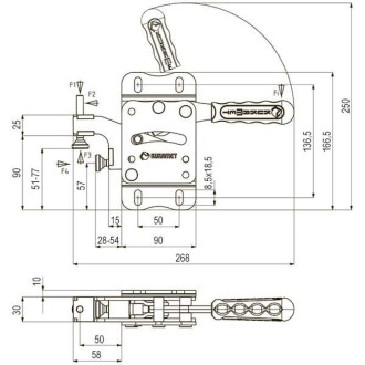 Механический прижим KUKAMET 712-3