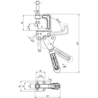 Механический зажим KUKAMET 822-2