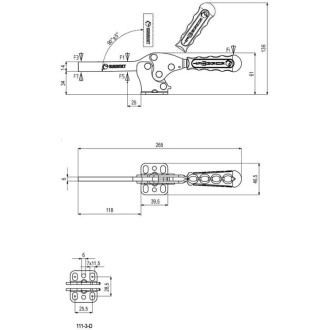 Горизонтальный прижим KUKAMET 111-3-D-C2