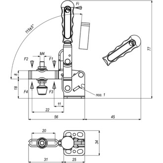 Механический прижим KUKAMET 211-0