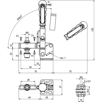 Механический прижим KUKAMET 211-1
