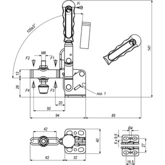 Механический прижим KUKAMET 211-2
