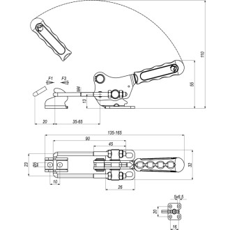 Натяжная защелка KUKAMET 311-1