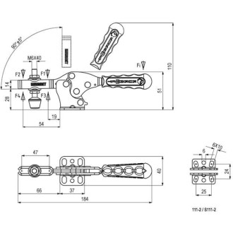 Механический горизонтальный прижим KUKAMET S111-2