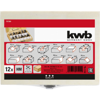 Набор фрез для фрезера KWB 757290