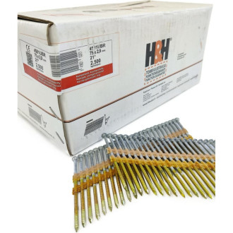 Реечные гвозди H&H R21 2.9x75 Ring 2500 шт.