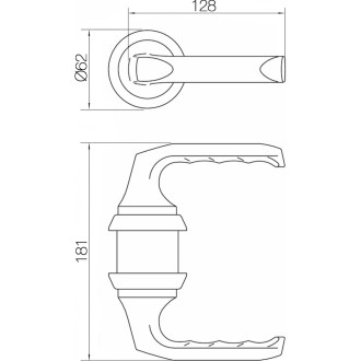 Дверная ручка Hoppe HCS A113S London KEY/KEY F11