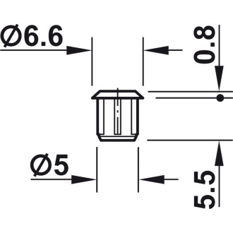 Заглушка Hafele 045.20.502