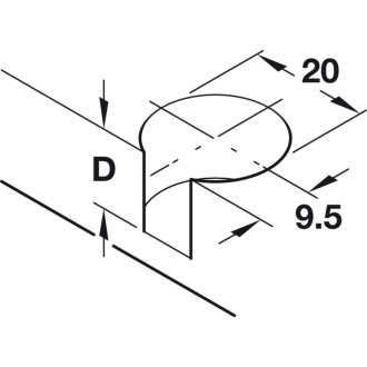 Стяжка Hafele Rafix 20